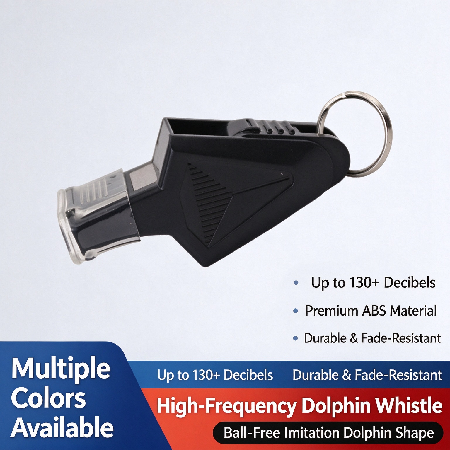 Whistle Sports Referee Coach Teacher Dolphin High Pitch 130Db Loud Crisp Sound, Football Basketball Volleyball Swimming Lifeguard Outdoor Camping Hiking Emergency Survival Training Safety Rescue Pro