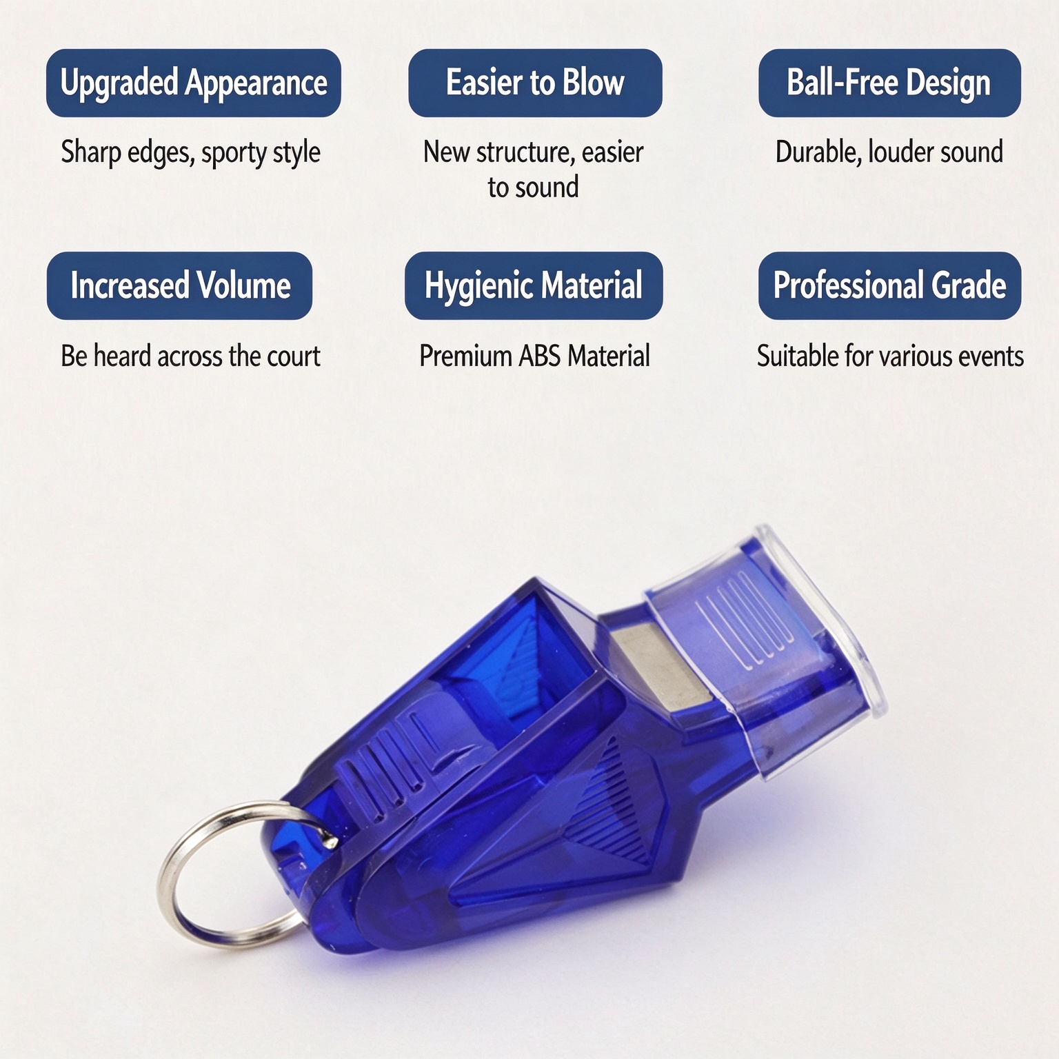 Whistle Sports Referee Coach Teacher Dolphin High Pitch 130Db Loud Crisp Sound, Football Basketball Volleyball Swimming Lifeguard Outdoor Camping Hiking Emergency Survival Training Safety Rescue Pro