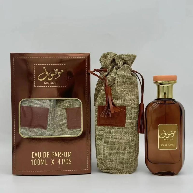 Mousuf Perfume For Men Women 100ML Long Lasting Arabian Perfume Luxury Oriental Fragrance With Linen Gift Pouch