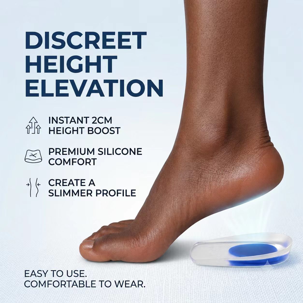 Favorite(46) 1pair Soft Silicone Gel Insoles for heel spurs pain Foot cushion Foot Massager Care Shoe Care