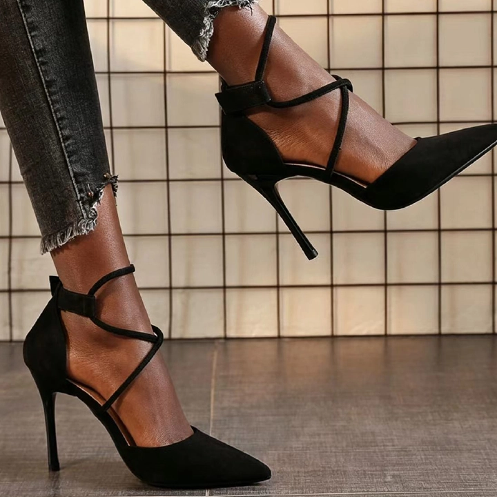 9cm Heels This year's popular minority design shoes advanced simple personalized and versatile Women's thin heel tip 2023 new spring and summer, and versatile temperament, shallow taste