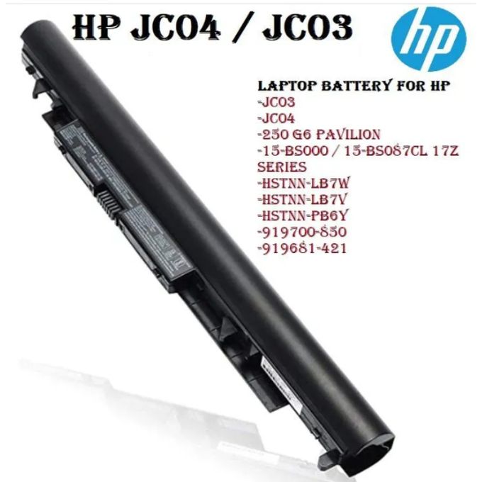 Laptop Battery For Hp JC03 JC04 HSTNN-LB7V 14-BS0XX 15-bs004ng Black
