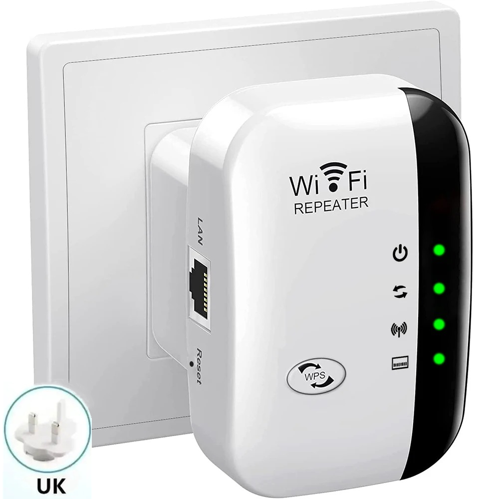 300Mbps Wireless WiFi Repeater WiFi Range Extender Wireless 4 Status Light Internet Repeater Long Range Amplifier
