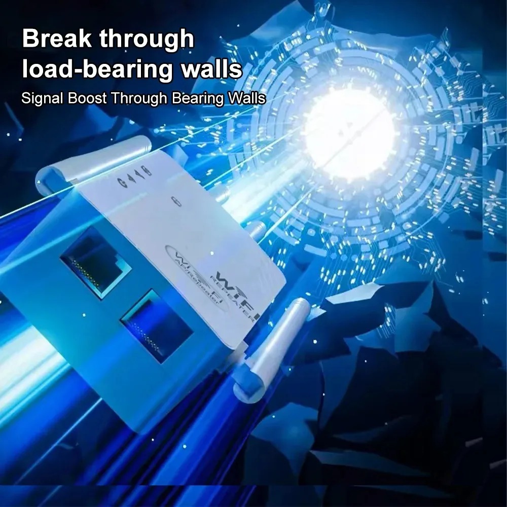 300Mbps Booster 6 Gain antenna 2.4G Wireless WiFi Repeater WIFI Extender Signal Dual-band Network 802.11ac WiFi Amplifier Router