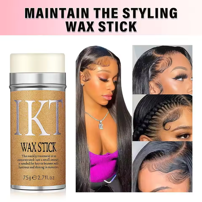 6Pcs Edge Control & Wig Install Kit - Wax Stick, Lace Glue, Remover, Edge Band & Brush,Hair Care Kit Wig Glue Wax Stick Adhesives Remover Lace    Edge Control Wig Installation Set Ultra Hold