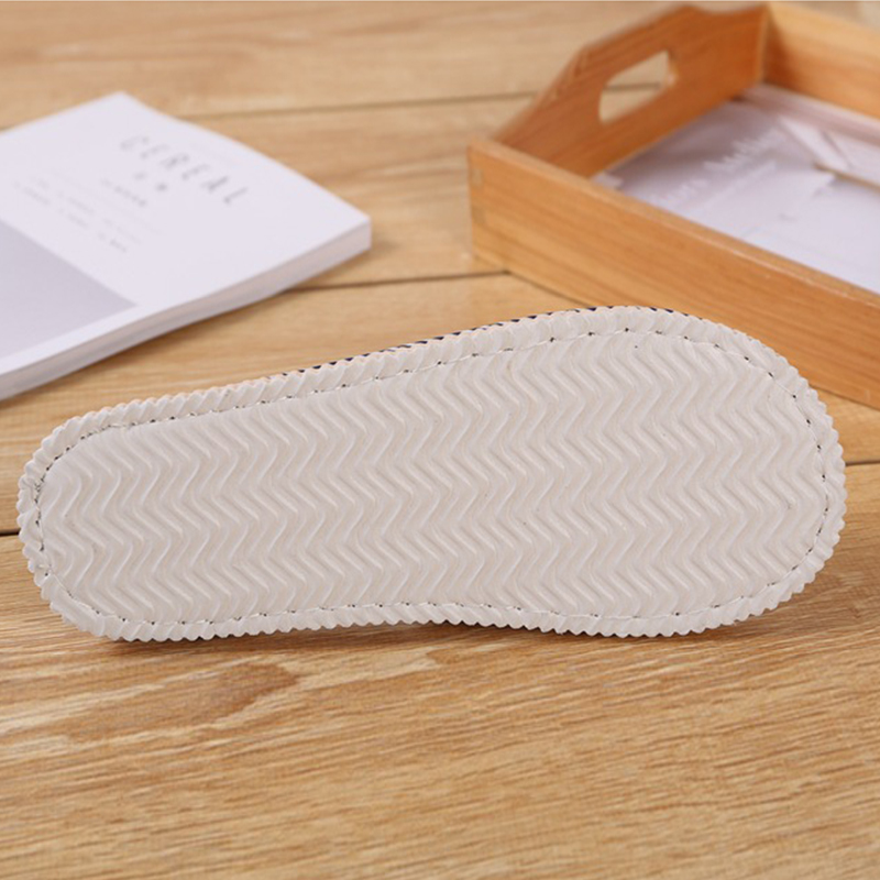 SXCHEN Unisex Slide Sandal Shoes – Brown & Beige Woven Fabric, Geometric Pattern Detail, Non-Slip Sole, Perfect For Indoor Home Use & Casual Outdoor Wear, All Sizes Available
