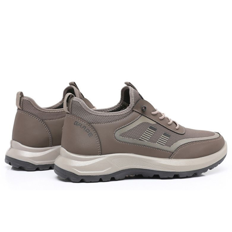 SXCHEN Shoes Men's Shoes Sneakers New Comfortable And Breathable Casual Sports Shoes Soft-Soled Non-Slip Hiking Shoes Flexible Anti-Slip Sole Pu Boy Shoe Easy Pull Tab Coffee color 41 42 43 44