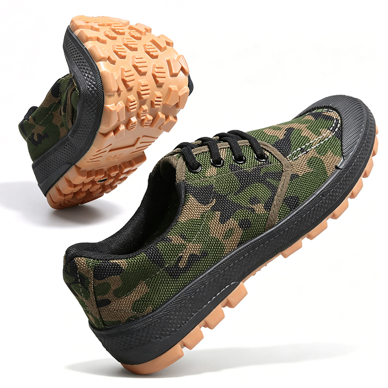 SXCHEN Men's Soccer Shoes - Green Camouflage Durable Canvas upper, Reinforced Toe, Anti-slip And Wear-resistant Outsole, Flexible Grip Outsole, Suitable For Soccer And Outdoor Activities.