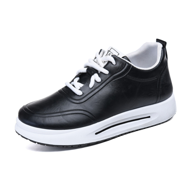 SXCHEN Men's Comfort Casual Shoes – Black With Soft Padded Footbed, Flexible Sole, Perfect For Travel & Elevating Everyday Outfits, All Sizes Available