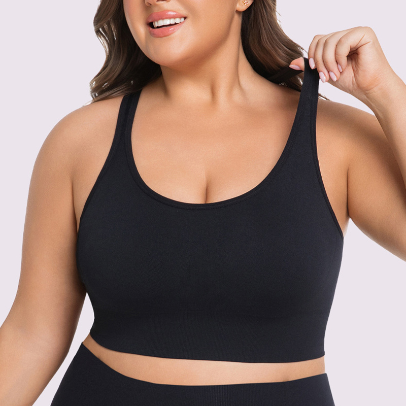 SXCHEN Women's Y-Back Hook Closure Sports Bra, Seamless Padded Workout Crop Top With Adjustable Multi-Hook Back Clasp, High Stretch Sweat-Wicking Fabric, Shock Support for Yoga Running Bra For Ladies