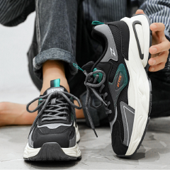 SXCHEN Men Shoes Casual Sneakers Basketball Breathable Mesh Spliced Sports Driving, Thick Cushioning Sole Non‑Slip Wear‑Resistant Athletic Footwear, Lightweight Fashion Athletic Running Shoes Outdoor