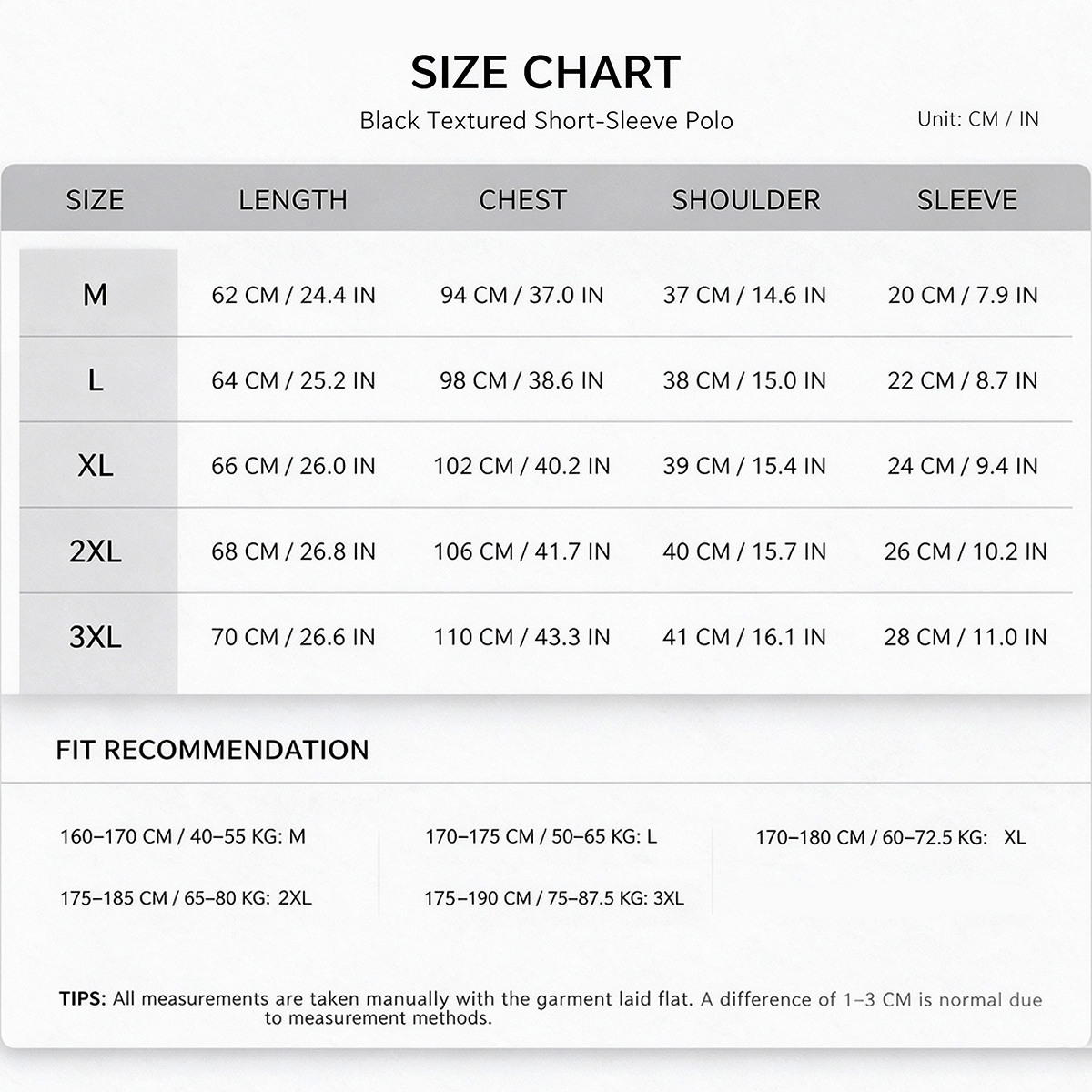 SXCHEN Men Clothes Black Vertical Ribbed Short Sleeve Polo Shirt T-Shirt Turn Down Collar Four Buttons Top Stretch Breathable Knit Fabric Muscle Slim Fit T-Shirt Men's Clothing Outdoor Casual Wear