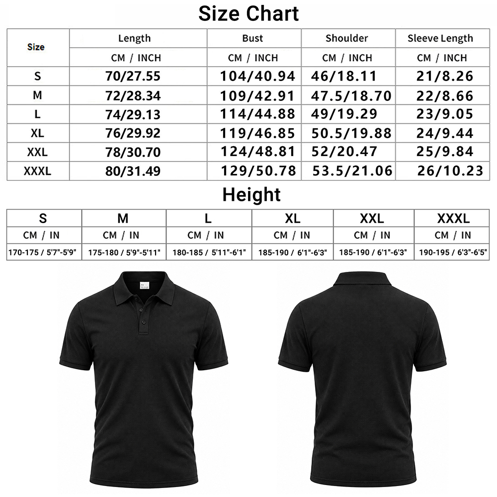 SXCHEN Men Clothes Casual Polo Shirts Men's Clothing T-Shirt Black Waffle Knit Short Sleeve Breathable Skin Friendly Fabric Slim Fit T-Shirt For Business Office Daily Outdoor Casual Wear