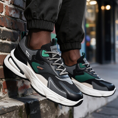 SXCHEN Men Shoes Casual Sneakers Basketball Breathable Mesh Spliced Sports Driving, Thick Cushioning Sole Non‑Slip Wear‑Resistant Athletic Footwear, Lightweight Fashion Athletic Running Shoes Outdoor