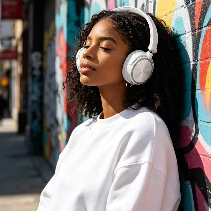 Wired Headphones With Microphone Over Ear Headsets Bass HiFi Sound Music Stereo Earphone For Sony