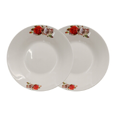【Promotion】Nice One 12PCS 8 INCH Classique  Porcelain Dinner Dish Plates（BYD-PLATE-46 PLATE 8INCH 72PCS，BYD-PLATE-49 PLATE 8INCH 72PCS）
