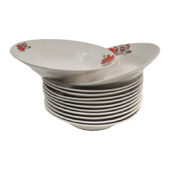 【Promotion】Nice One 12PCS 8 INCH Classique  Porcelain Dinner Dish Plates（BYD-PLATE-46 PLATE 8INCH 72PCS，BYD-PLATE-49 PLATE 8INCH 72PCS）