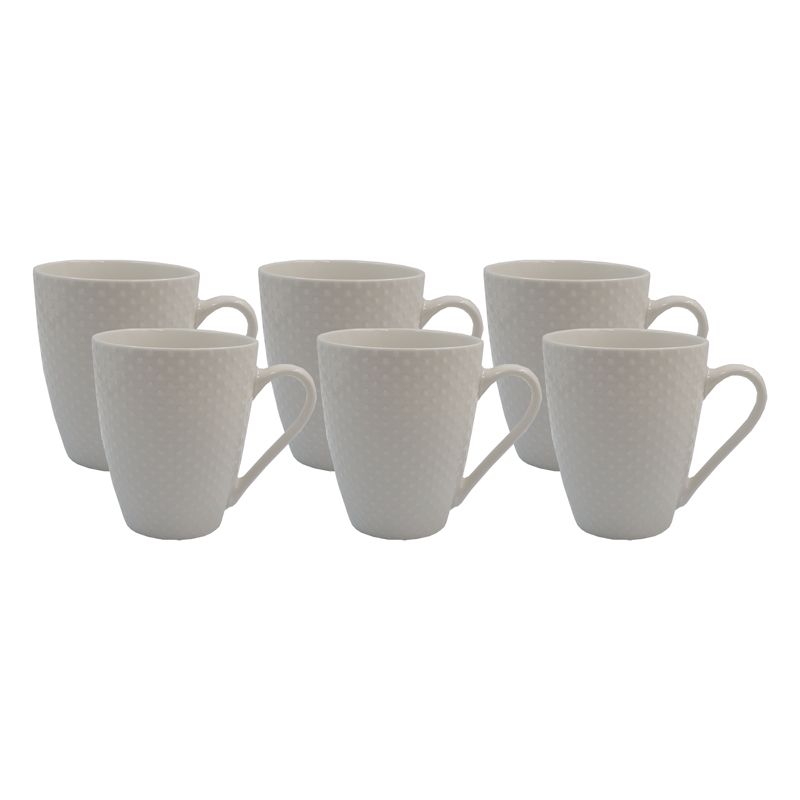 Niceone Set of 6pcs  High Quality Porcelain Reusable Tea Milk Coffee Ceramic Drinking Cups Elegant Home Kitchen Office Tableware (BYD-CUP-2025-CS MILK CUP)