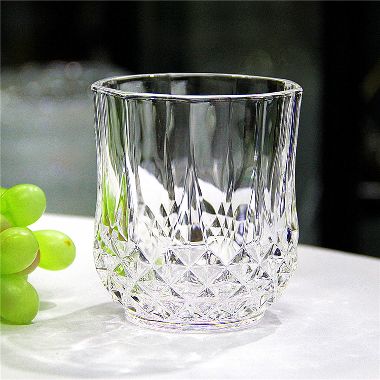 6PCS/Set 200ML  Drinking Glass Sets, Durable Drinking Cups, Lead-Free Water Cup Set, Drinkware Kitchen Glasses for Cocktail, Iced Coffee, Beer, Tea, Wine, Whiskey, Water (BM8707 (XM066A) GLASS CUP C)