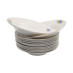 【Promotion】Nice One 12PCS 8 INCH Classique  Porcelain Dinner Dish Plates（BYD-PLATE-46 PLATE 8INCH 72PCS，BYD-PLATE-49 PLATE 8INCH 72PCS）