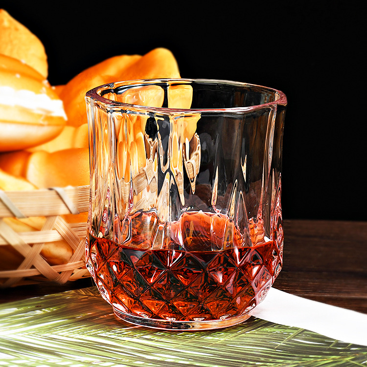 6PCS/Set 200ML  Drinking Glass Sets, Durable Drinking Cups, Lead-Free Water Cup Set, Drinkware Kitchen Glasses for Cocktail, Iced Coffee, Beer, Tea, Wine, Whiskey, Water (BM8707 (XM066A) GLASS CUP C)