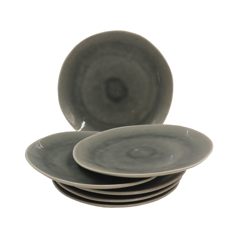 Nice One Set Of 6pcs 8.5inch Classique  Porcelain Dinner Dish Plates （YB-PLATE-8.5-1 PLATE 8.5INCH）
