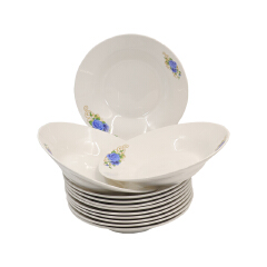 【Promotion】Nice One 12PCS 8 INCH Classique  Porcelain Dinner Dish Plates（BYD-PLATE-46 PLATE 8INCH 72PCS，BYD-PLATE-49 PLATE 8INCH 72PCS）