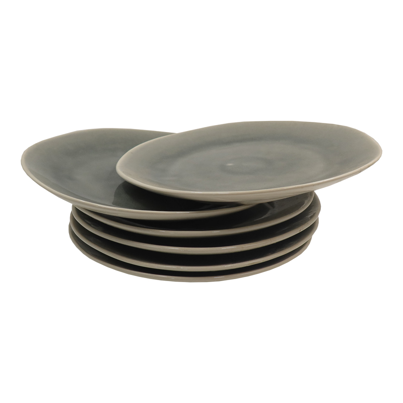 Nice One Set Of 6pcs 8.5inch Classique  Porcelain Dinner Dish Plates （YB-PLATE-8.5-1 PLATE 8.5INCH）