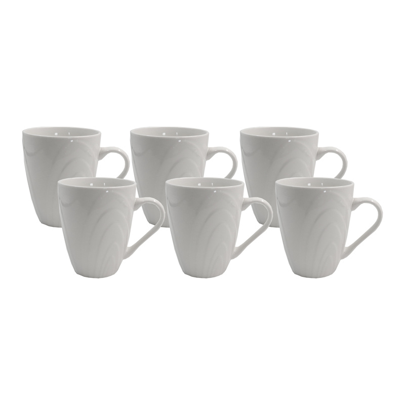 Niceone Set of 6pcs  High Quality Porcelain Reusable Tea Milk Coffee Ceramic Drinking Cups Elegant Home Kitchen Office Tableware (BYD-CUP-7039C-CS MILK CUP)