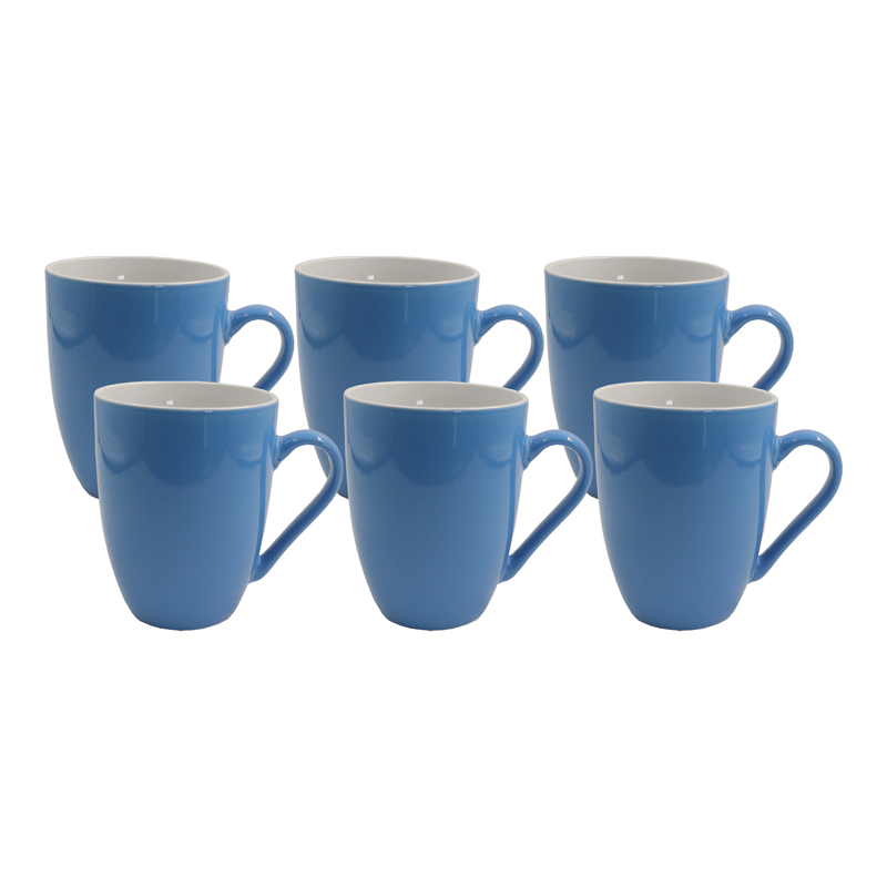 Niceone Set of 6pcs  370ML High Quality  Big Porcelain Tea Milk Coffee Ceramic Cups (BYD-CUP-4348 MILK CUP)