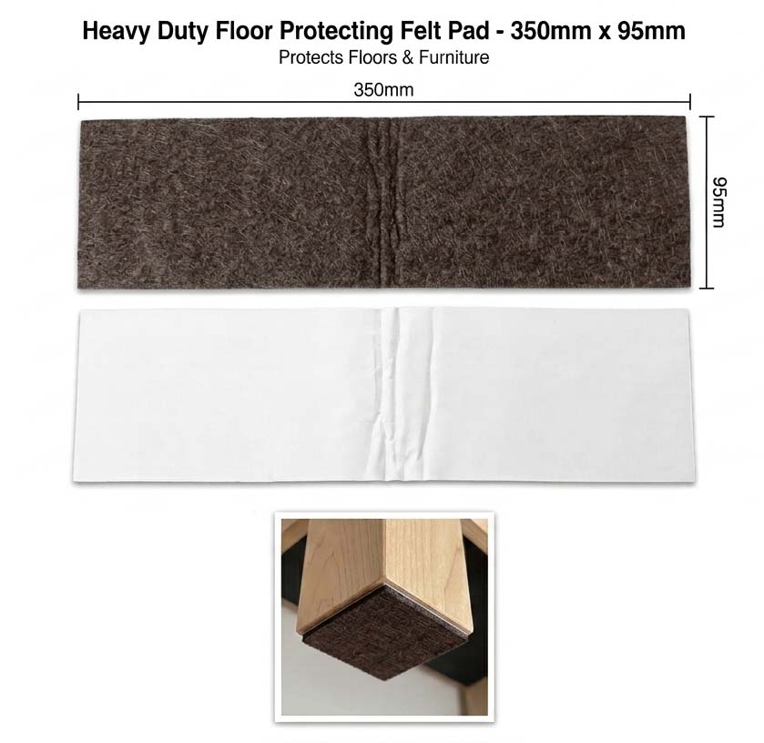 1pc Felt Furniture Pad, Non Slip Self Adhesive Cuttable Tape Heavy Duty Strip for Protecting Hardwood Floors Chair Wall Protector