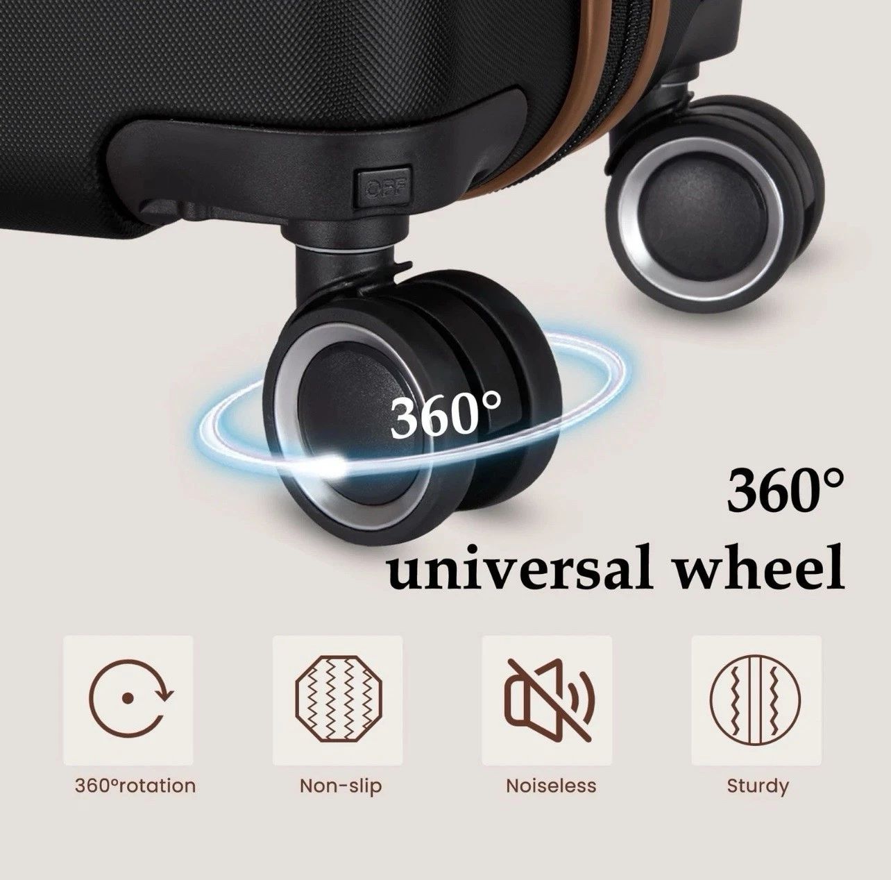 2pcs Replacement Wheels for Suitcases - 45x85mm Pin Type Plastic for DIY Repair Spinner Luggage Roller Wheel Travel Mute 360 Degree Rotation