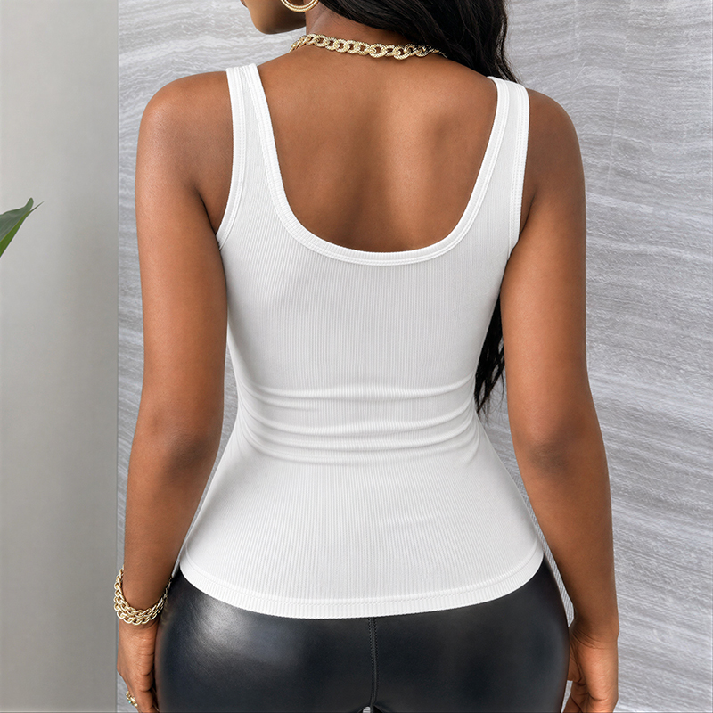 2Pcs Womens Workout Tank Tops Racerback New Women's Clothing Summer Solid Crop Top Hot Girl Sleeveless Casual V-neck Vest Camisole, T-Shirts Top Sling Woman Top Ribbed Sleeveless Beach Fashion Clothes