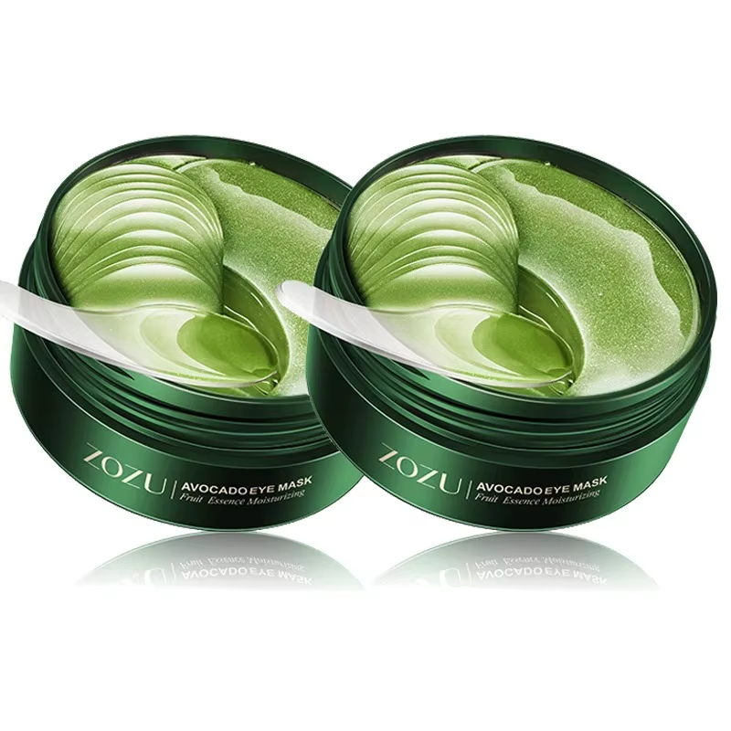 60/120 Pieces Eye Mask Avocado Gold Moisturize Firming Improve Eye Bags Eye Patches Anti Wrinkle Eye Patches for Dark Circles