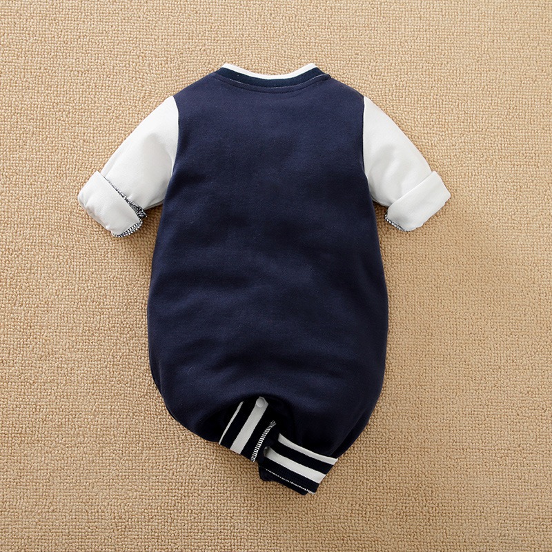 Baby Boy Clothes  Bodysuits Newborn Baby Boys Baseball Jumpsuit Cotton Romper Long Sleeves Outfit Baby Clothes