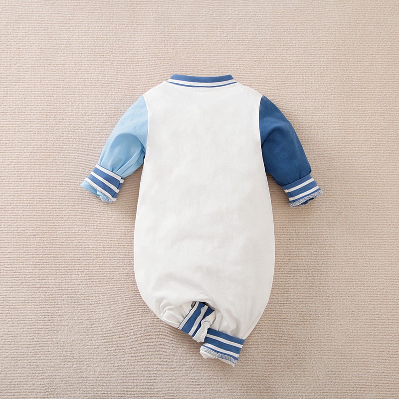 Baby Boy Clothes  Bodysuits Newborn Baby Boys Baseball Jumpsuit Cotton Romper Long Sleeves Outfit Baby Clothes