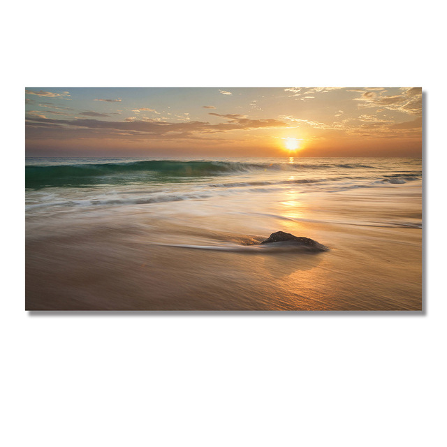 Canvas Painting Modern Landscape Wall Art for Home Decor, Mountain Lake Scenery Painting, High Definition Canvas Print, Frameless Nature Artwork for Living Room Bedroom Canvas Wall Art