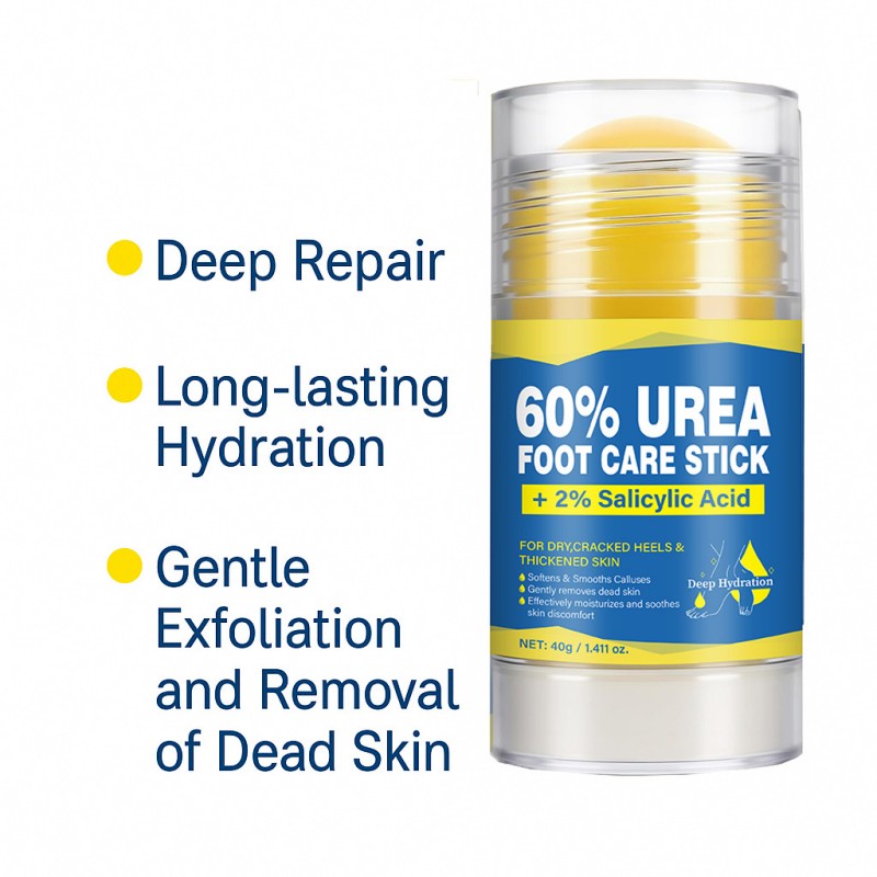 Deep Repair Long-Lasting Moisturizing Gentle Exfoliating Women's Urea Cream Stick 2% Salicylic Acid
