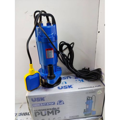 USK Unitech 0.5HP 17M Lift Electric Submersible Water Pump 1 Inches 1.5M3/Hr 8M Cable