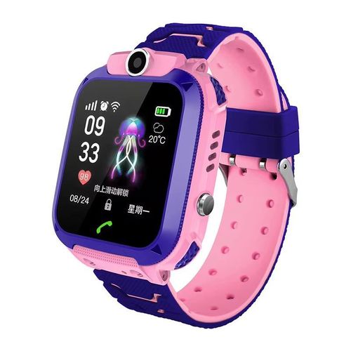 Q12 Kids Smart Watch Waterproof LBS Location Support Hebrew 2G SIM Card Voice Chat Listen Baby Tracking Boys Girls Smartwatch Clock Gift Children's Smart Phone Watch
