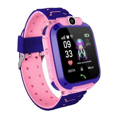 Q12 Kids Smart Watch Waterproof LBS Location Support Hebrew 2G SIM Card Voice Chat Listen Baby Tracking Boys Girls Smartwatch Clock Gift Children's Smart Phone Watch