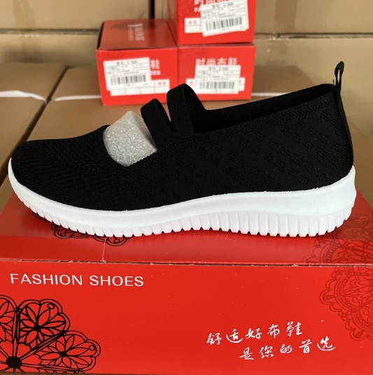 Ladies Knitted Mesh Mary Jane Ballet & Dance Slip On Sneakers Light Comfort Platform Walking Flat Shoes Women Shoes