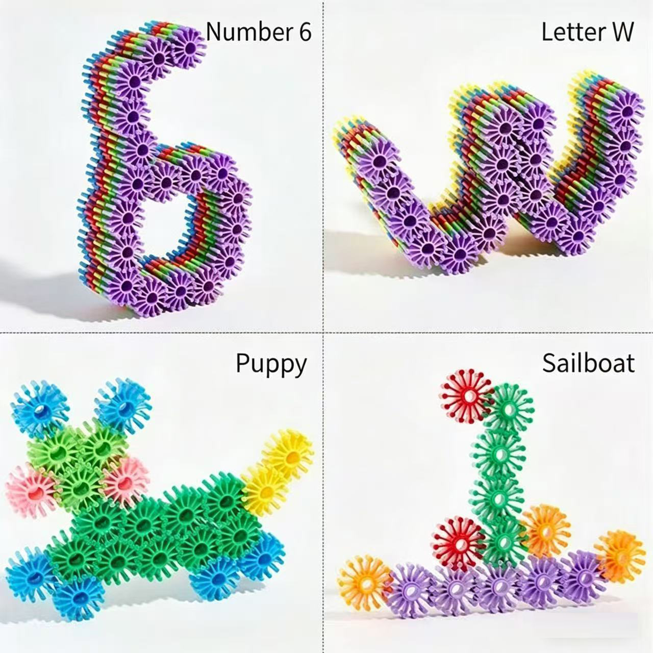3D Puzzle Building Blocks for kids，educational STEM toy， Parent-Child Interaction stackingblocks for boys & girls，creative gift for toddlers
