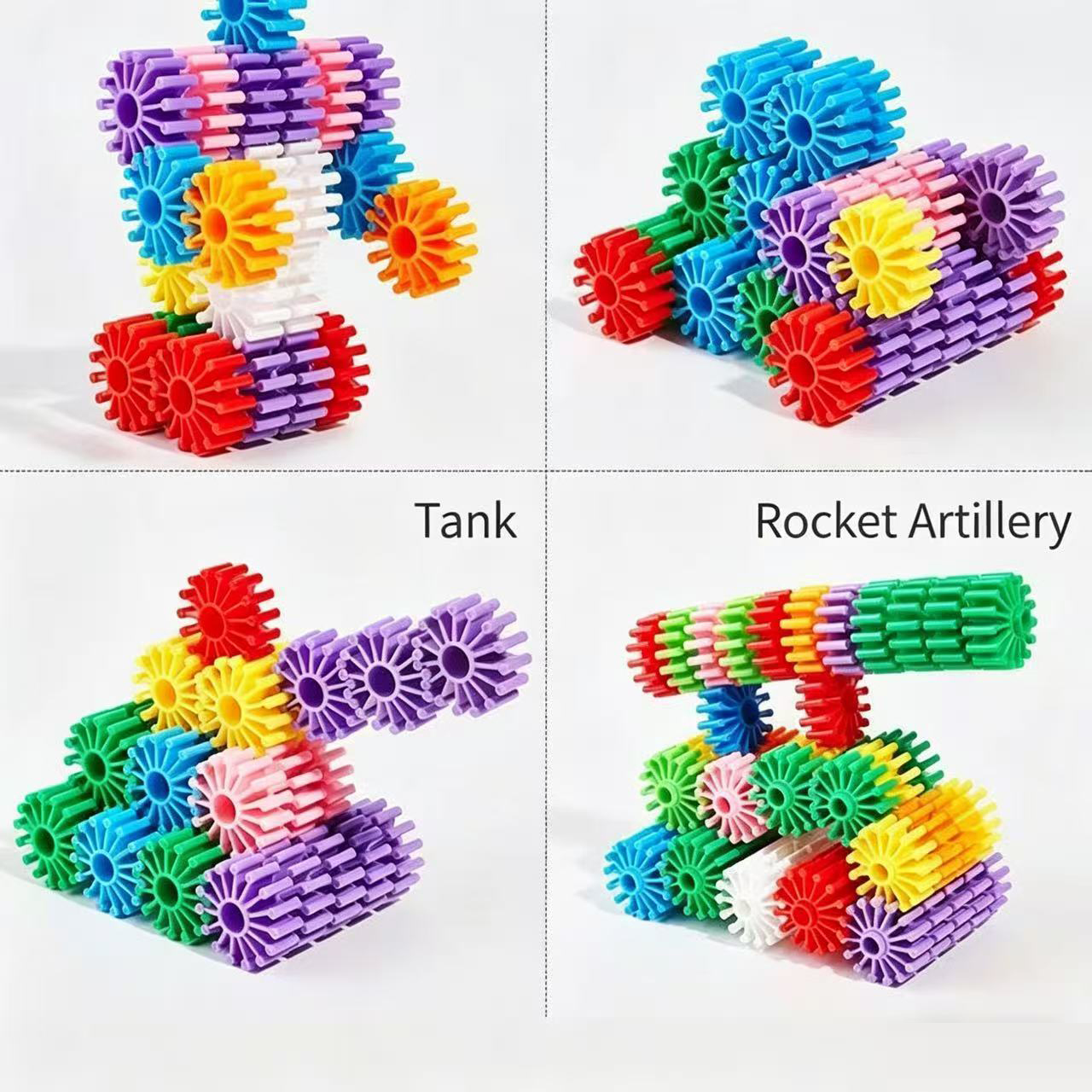 3D Puzzle Building Blocks for kids，educational STEM toy， Parent-Child Interaction stackingblocks for boys & girls，creative gift for toddlers