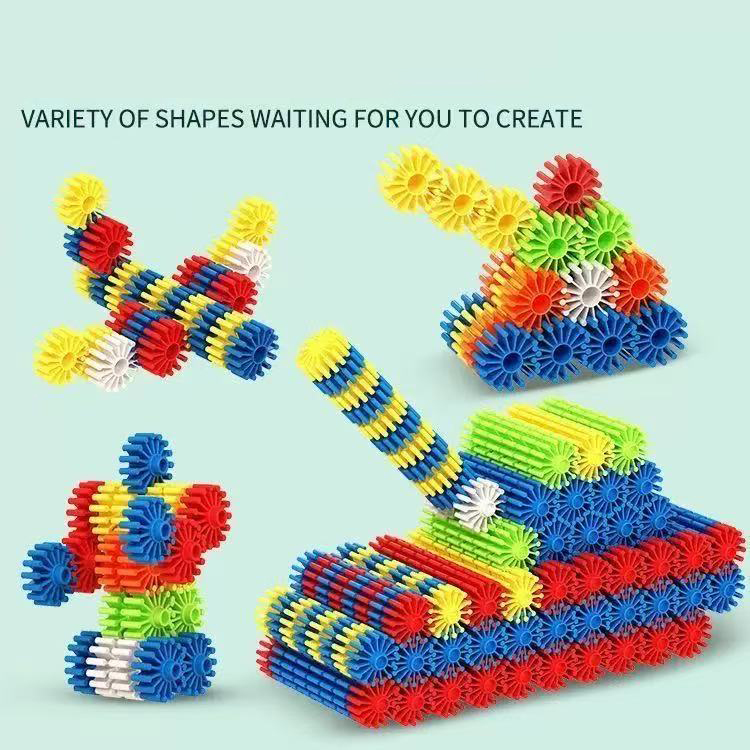 3D Puzzle Building Blocks for kids，educational STEM toy， Parent-Child Interaction stackingblocks for boys & girls，creative gift for toddlers