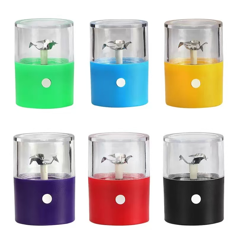 Electric Herb Grinder, USB Rechargeable Tobacco Grinder with 3 High-Hardness Blades