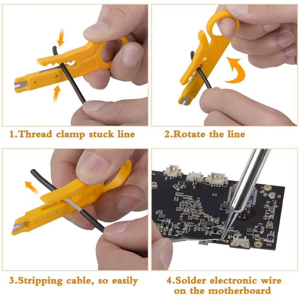 Soldering Iron Kit, Soldering Kit with LCD Digital Multimeter, 60W Soldering Iron with 5 Extra Tips, Stand, Desoldering Pump, Solder, Wire Stripper Cutter, Tweezers, Tape, Tool Bag