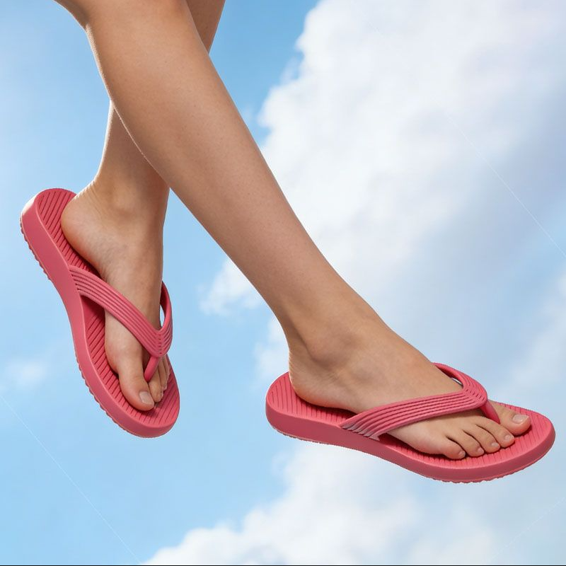 Unisex Non‑Slip EVA Flip‑Flop Shoes, White Black & Pink Lightweight Beach Sandals With Grooved Sole, Cushioned Footbed, Water‑Resistant, Multiple Sizes, Trendy Summer Footwear For Men & Women