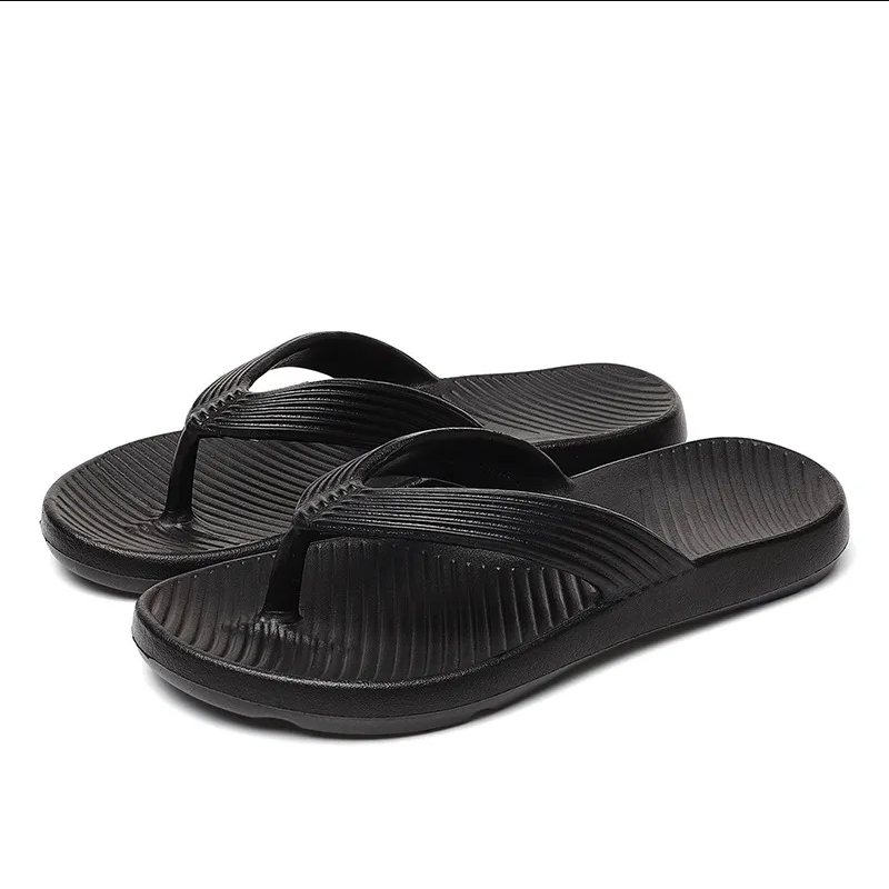Unisex Non‑Slip EVA Flip‑Flop Shoes, White Black & Pink Lightweight Beach Sandals With Grooved Sole, Cushioned Footbed, Water‑Resistant, Multiple Sizes, Trendy Summer Footwear For Men & Women