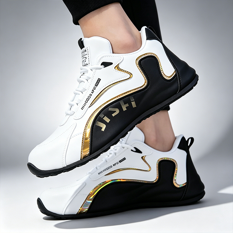 SHJO Men's Shoes Athletic Walking Shoe Leather Surface Is Waterproof And Non-Slip High-End Travel Shoes Trendy And Versatile Men'S Sports And Leisure Shoes Trendy Shoes Sports Shoes Walking Shoes